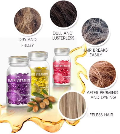 Hair Treatment Capsules – Repair Oil for Damaged Hair – Smoothing Care
