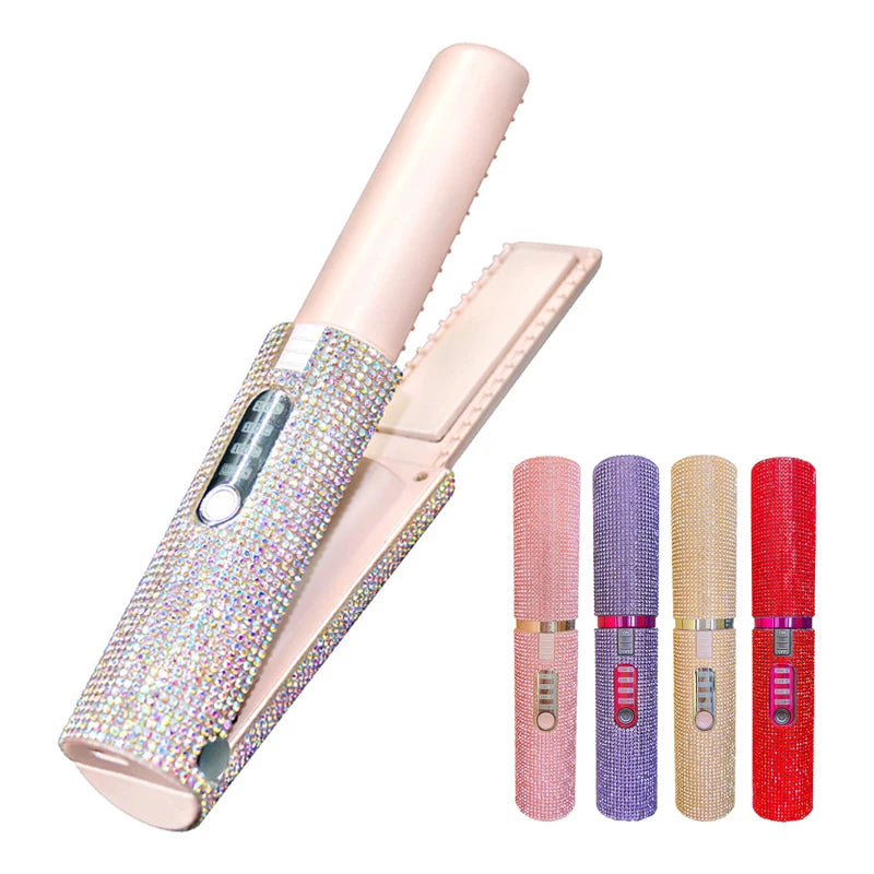 Lisseur-Boucleur 2-en-1 Sans Fil — Édition Diamant
