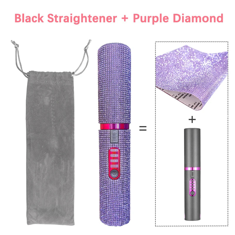 2 in-1 Cordless Straightener & Curler — Diamond Edition