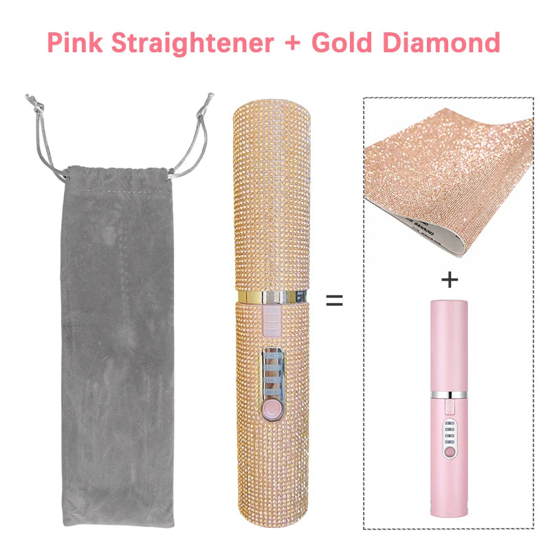 2 in-1 Cordless Straightener & Curler — Diamond Edition